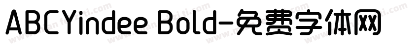 ABCYindee Bold字体转换